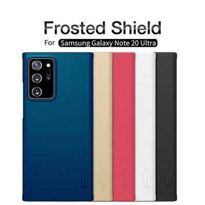 Пластиковый чехол с подставкой Nillkin Super Frosted Shield Синий для Samsung Galaxy Note 20 Ultra - фото 5 - id-p220941416