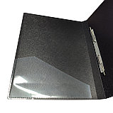 Папка А4 с пружинным скоросшивателем и внутренним карманом PROFF Next, 20мм, 600мкм, черная, фото 5