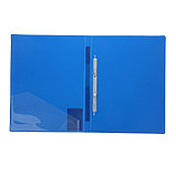 Папка А4 с пружинным скоросшивателем и внутренним карманом PROFF Next, 20мм, 600мкм, синяя, фото 2