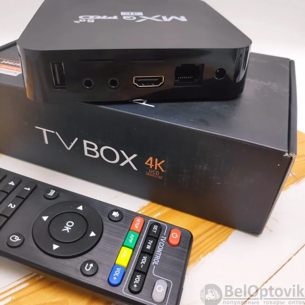 Цифровая приставка смарт ТВ на Android MXQ Pro 4K (Smart TV BOX) 2/16 ГБ - фото 1 - id-p220943849