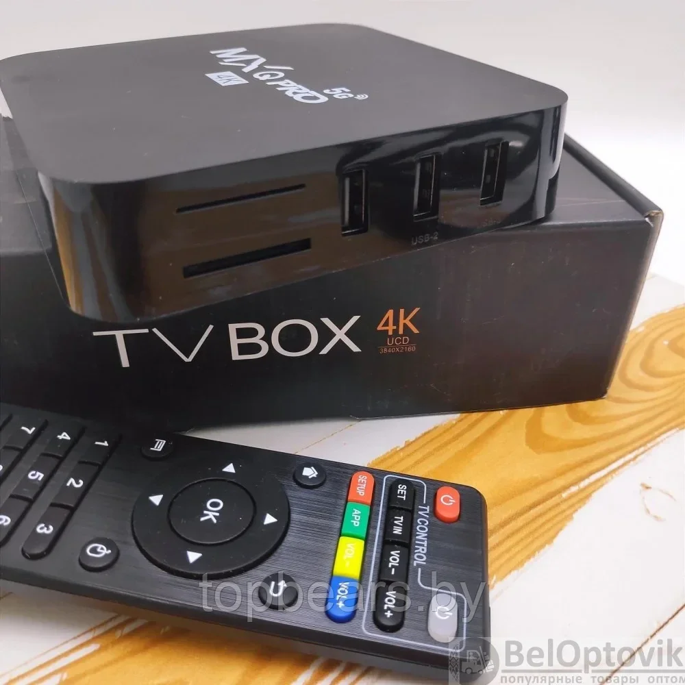 Цифровая приставка смарт ТВ на Android MXQ Pro 4K (Smart TV BOX) 2/16 ГБ - фото 4 - id-p220943849