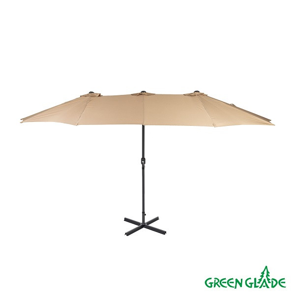 Зонт садовый Green Glade 4333 (светло-коричневый) - фото 3 - id-p220946253