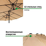 Зонт садовый Green Glade 4333 (светло-коричневый), фото 5