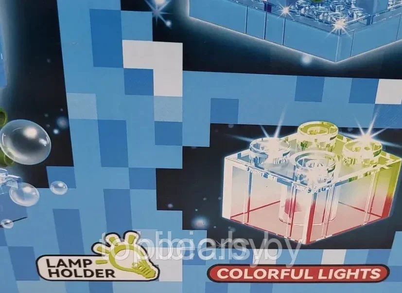 Детский конструктор Minecraft Подводная крепость Майнкрафт GT-118 серия my world аналог лего lego LED - фото 2 - id-p220946542
