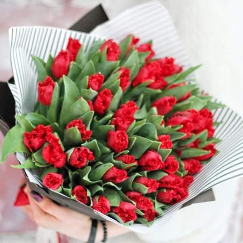Тюльпаны красные. - фото 1 - id-p72196293