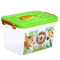 Ящик для хранения игрушек " Счастливое детство " 6,5 л