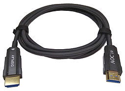 Волоконно-оптический кабель HDMI v2.0 4K 60Гц, 18 Гбит/с, папа-папа, 1,8 метра, черный