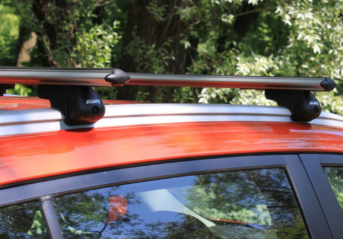 Багажник Атлант для Kia Sorento 3, 2015- на интегрированные рейлинги. аэродуги