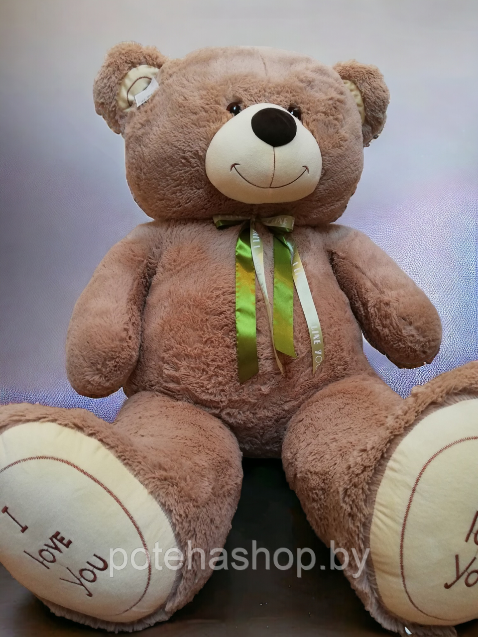 Мягкая игрушка Медведь коричневый, около 190 см