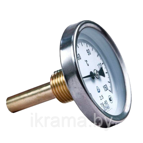 Термометр биметаллический с гильзой - фото 1 - id-p83266411