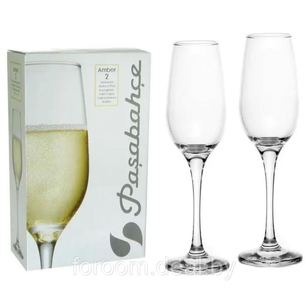 Комплект бокалов для шампанского 210 мл (2 шт.) Pasabahce Amber 440295 1109029 - фото 3 - id-p166069879