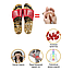 Массажные рефлекторные тапочки Шиацу с натуральным камнем Massage Slipper / Акупунктурный массажер для ног, фото 2