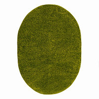Ковёр Фризе «Шегги», цвет салатовый, овал 160х230 см