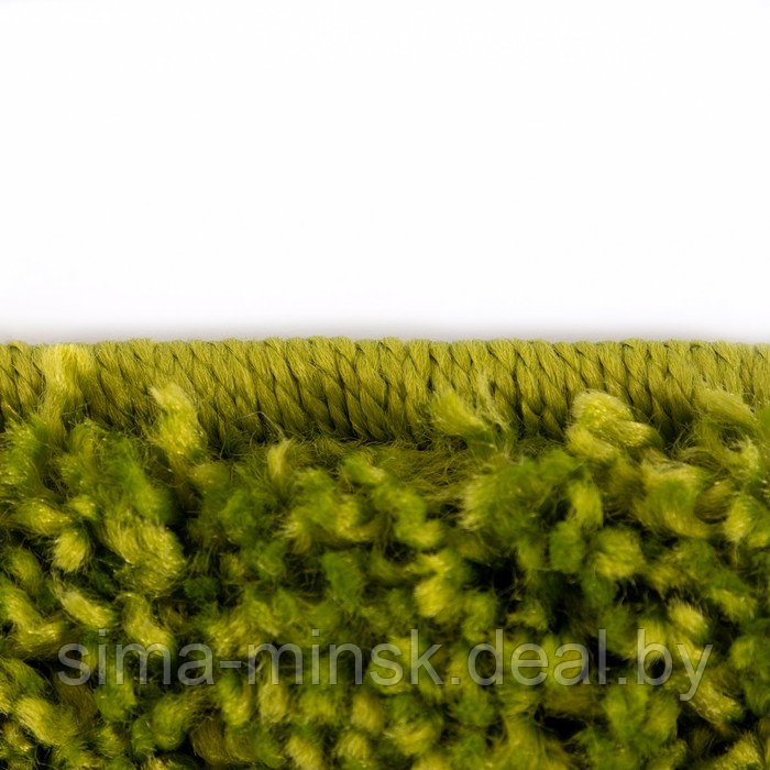 Ковёр Фризе «Шегги», цвет салатовый, овал 160х230 см - фото 2 - id-p220953069