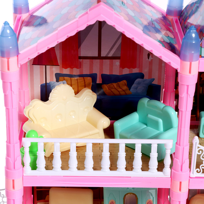 Дом для кукол «Сказочная жизнь на вилле» с куклой, питомцами и аксессуарами, свет - фото 6 - id-p220953921