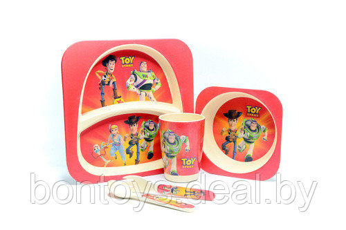 Бамбуковая посуда для детей "История игрушек" - фото 1 - id-p138176959
