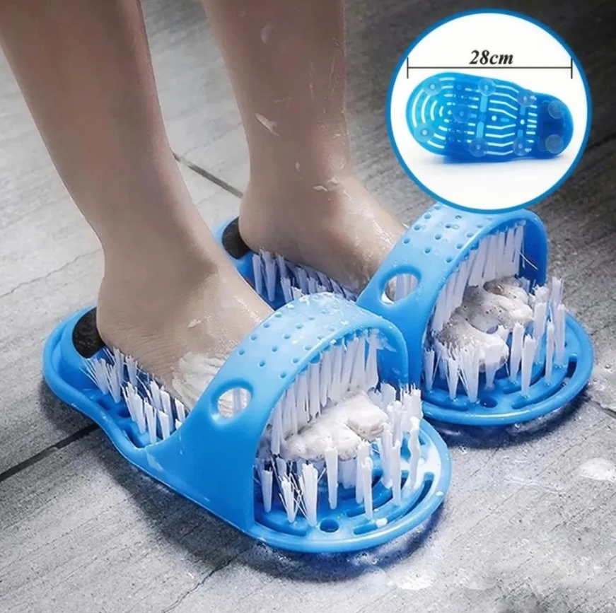 Массажные тапочки - щетки для душа с пемзой 1 шт. Simple Slippers / Щетка - массажер для ног
