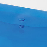 Папка-конверт с кнопкой BRAUBERG Большой формат, прозрачный синий, А3 (30,5х43,5 см), 0,18 мм, фото 3