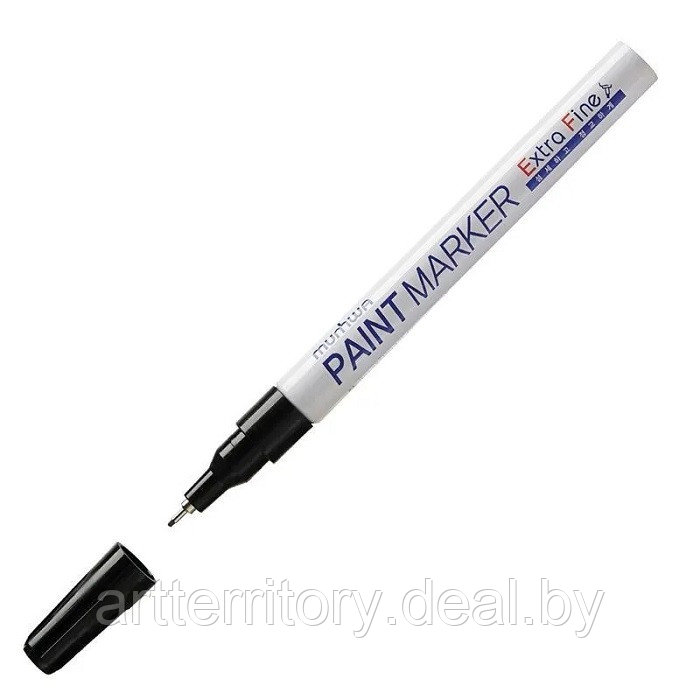 Маркер-краска MunHwa Extra Fine Paint Marker, нитро-основа, черный, 1 мм - фото 1 - id-p220952931