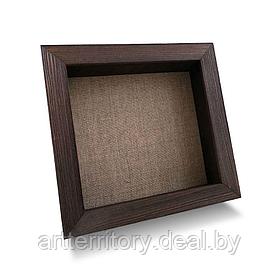 Рамка деревянная со стеклом (шадоубокс) 20,3х20,3 Д2062К/1824 (венге)