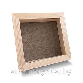 Рамка деревянная со стеклом (шадоубокс) 20,3х20,3 Д2062С