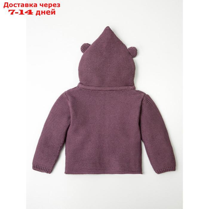 Кофточка детская с капюшоном, рост 68 см, цвет фиолетовый - фото 5 - id-p220933416