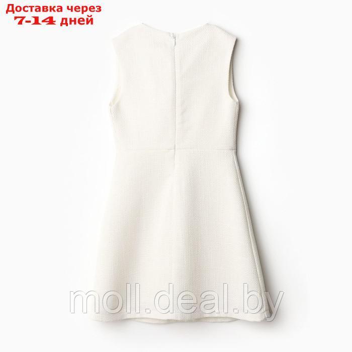 Платье для девочки MINAKU: PartyDress, цвет белый, рост 122 см - фото 8 - id-p220928015