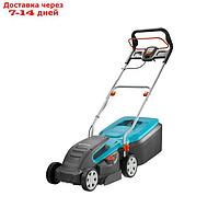 Газонокосилка GARDENA PowerMax 1400/34, 1400 Вт, ширина 34 см, высота 20-60 мм, 40 л