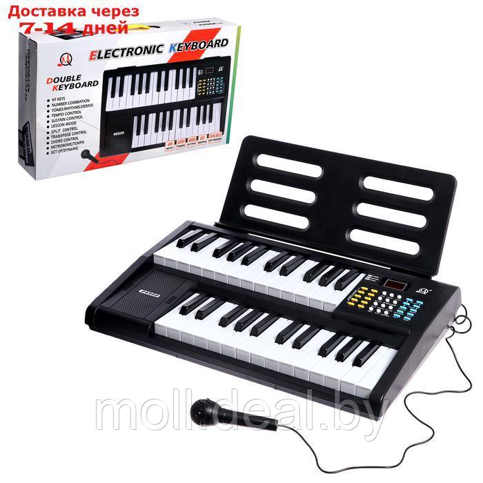 Синтезатор детский "Профи музыкант", звуковые эффекты, микрофон в комплекте, 61 клавиша - фото 1 - id-p220928057