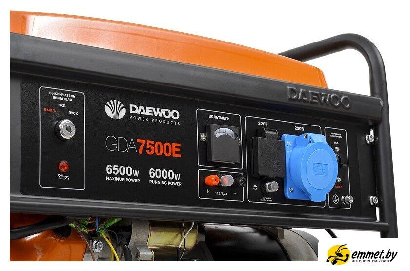 Бензиновый генератор Daewoo Power GDA 7500E - фото 5 - id-p220955286