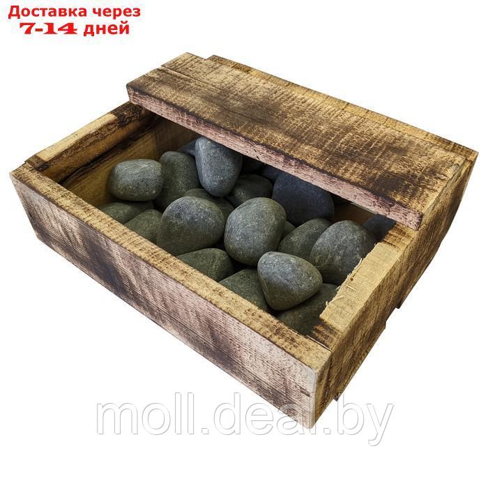Камень для бани "Оливин" 10 кг ящик, шлифованный - фото 1 - id-p220923885