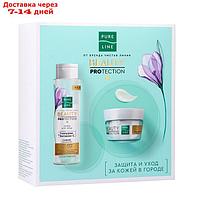 Подарочный набор Чистая Линия Beauty Protection: тонер, 110 мл + крем-флюид для лица, 45 мл