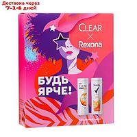 Подарочный набор Clear Men + Rexona: шампунь, 200 мл + гель для душа, 200 мл