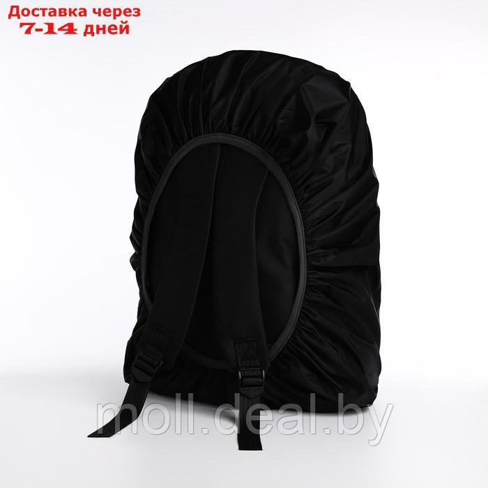 Чехол на рюкзак водоотталкивающий, 37*24*70 см, 60 л, со светотраж. полосой, черный - фото 3 - id-p220927175