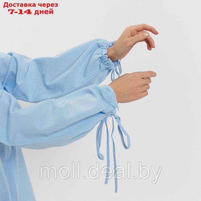 Комплект женский (блузка, шорты) MINAKU: Casual Collection цвет голубой, р-р 44 - фото 5 - id-p220924273