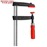 Струбцина BESSEY BE-TPN40S12BE, F-образная, 5500 Н, 120х400 мм, рейка 29х9 мм, из чугуна