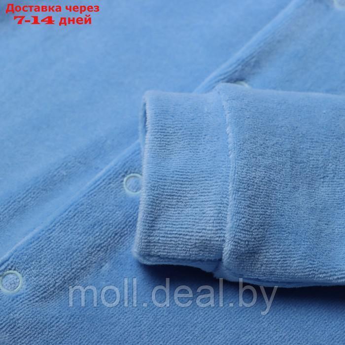 Комплект (кофточка, штанишки), цвет голубой, рост 62 см - фото 3 - id-p220926285