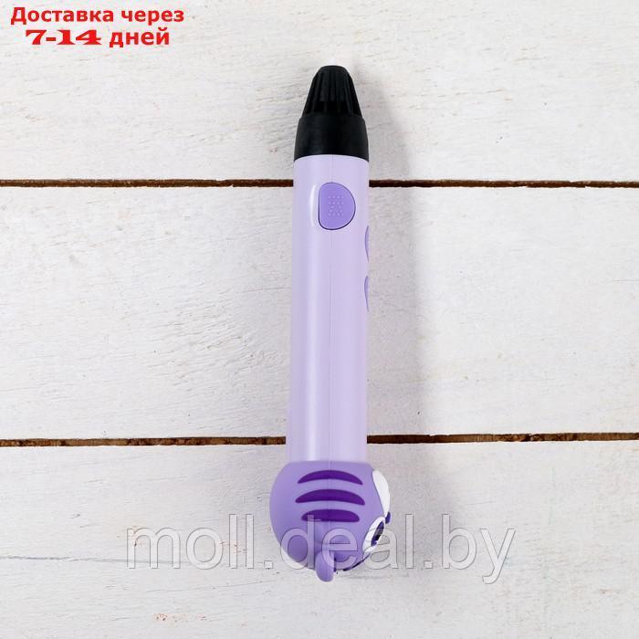 3D ручка Тигрёнок, работа с пластиком PLA, USB кабель питания, фиолетовый - фото 3 - id-p220929279