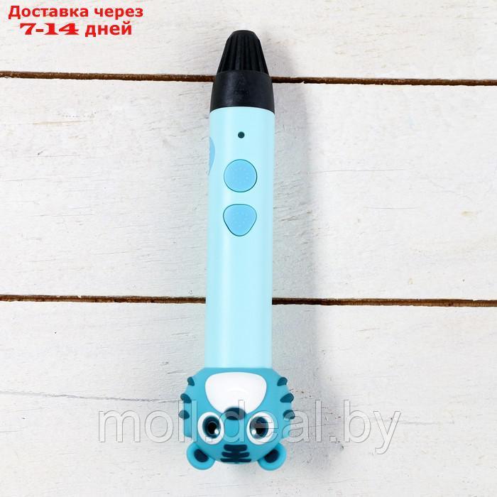 3D ручка Тигрёнок, работа с пластиком PLA, USB кабель питания, голубой - фото 4 - id-p220929287