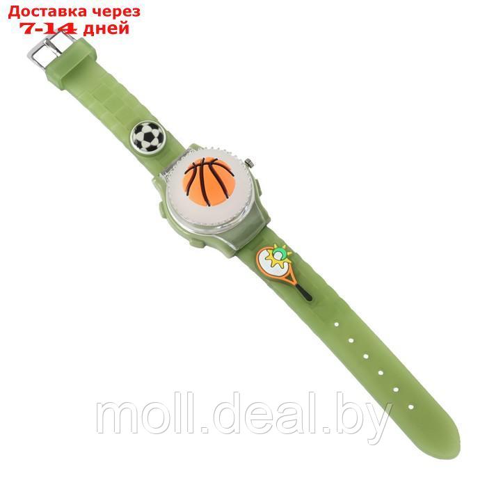 Часы наручные детские, "Спорт", d-3,5 см, ремешок силикон l-21,5 см, с подсветкой - фото 4 - id-p220927296