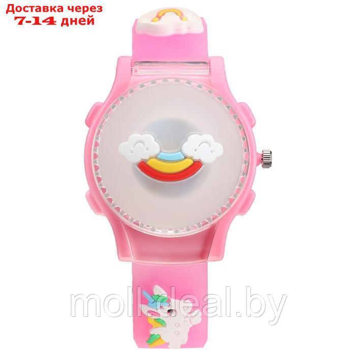 Часы наручные детские, "Единорог", d-3,5 см, ремешок силикон l-21,5 см, с подсветкой - фото 2 - id-p220927301