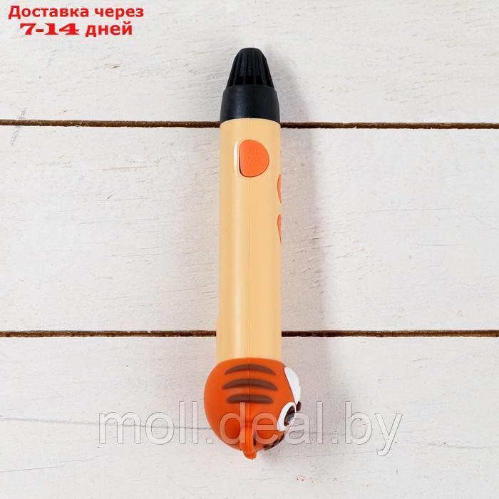 3D ручка Тигрёнок, работа с пластиком PLA, USB кабель питания, оранжевый - фото 3 - id-p220929291