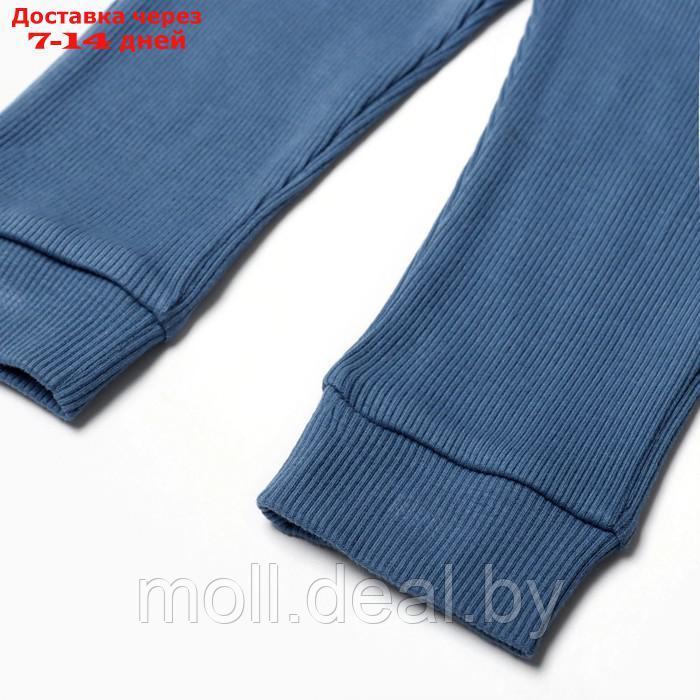 Комплект для мальчика (футболка, брюки), цвет тёмно-голубой, рост 92 см - фото 6 - id-p220927308
