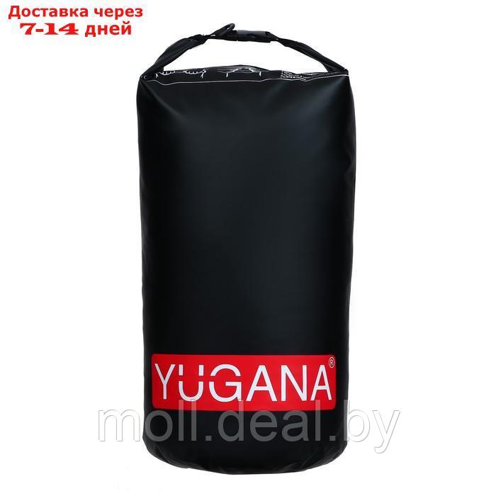 Гермомешок YUGANA, водонепроницаемый 15 литров, один ремень, черный - фото 6 - id-p220926348