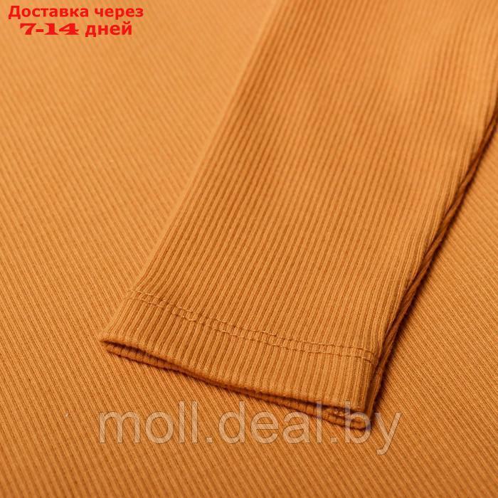 Комплект для мальчика (футболка, брюки), цвет охра, рост 86 см - фото 3 - id-p220927320