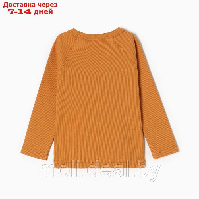 Комплект для мальчика (футболка, брюки), цвет охра, рост 86 см - фото 4 - id-p220927320
