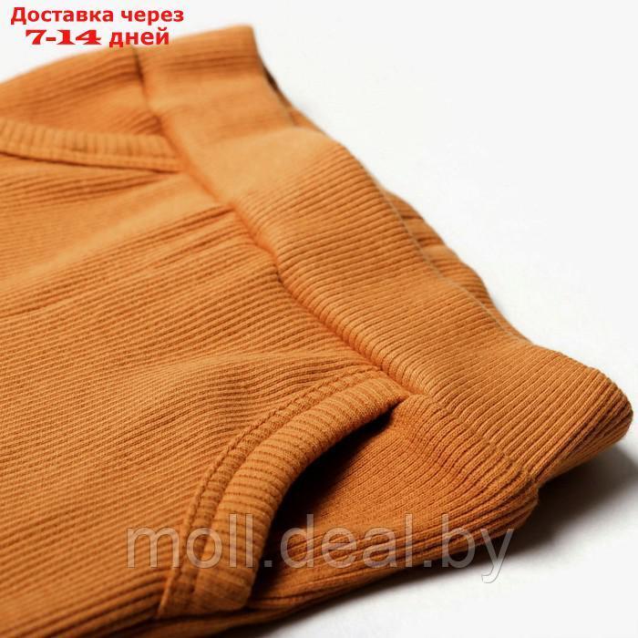 Комплект для мальчика (футболка, брюки), цвет охра, рост 86 см - фото 5 - id-p220927320
