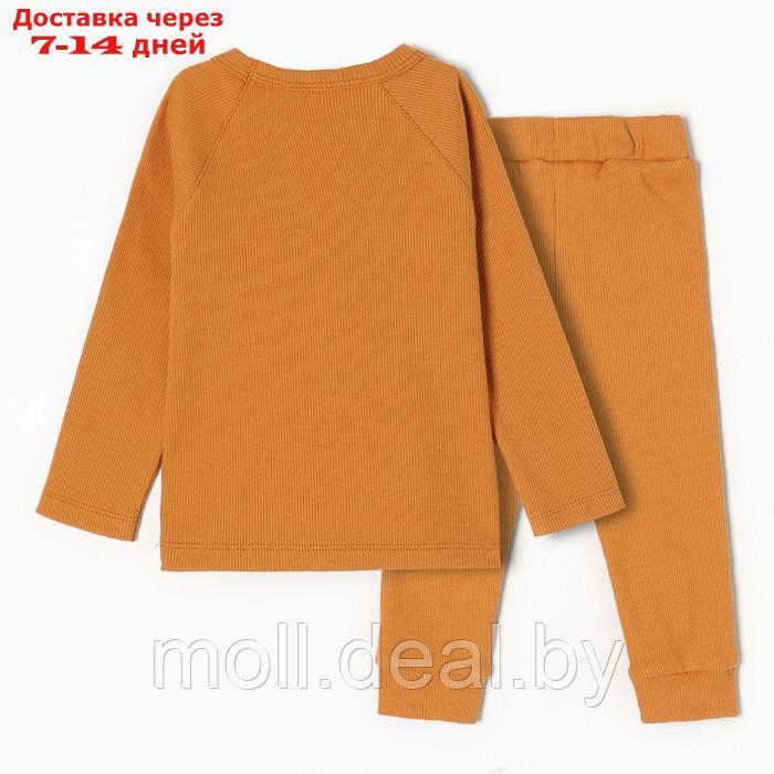 Комплект для мальчика (футболка, брюки), цвет охра, рост 86 см - фото 7 - id-p220927320