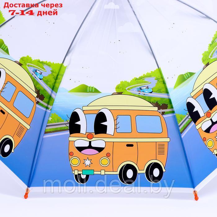 Детский зонт п/авт со свистком "Автобус" d=84см 8 спиц 65х7х6 см - фото 4 - id-p220929342