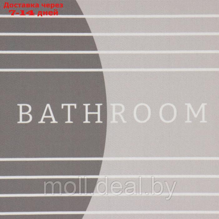 Набор ковриков для ванной Этель "Bathroom" 2 шт, 48х78 см, 40х45 см - фото 4 - id-p220928377